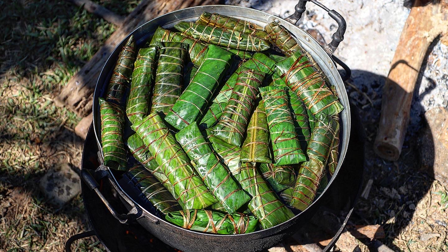 Hmong Wrapped Rice Boiled Wrapped Sticky Rice: Mov Txuam Puab - C.HerCreations